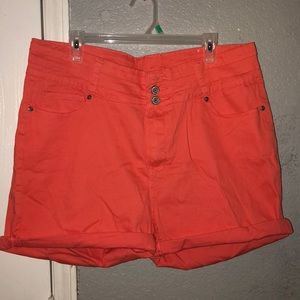 Plus Size High Waisted Shorts